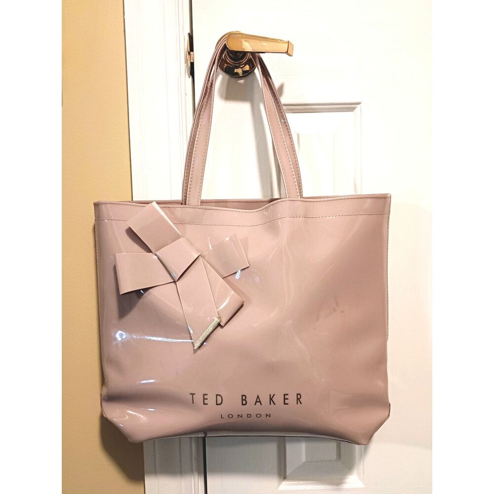 Ted Baker - Pink Patent Bow Tote Bag - NWT